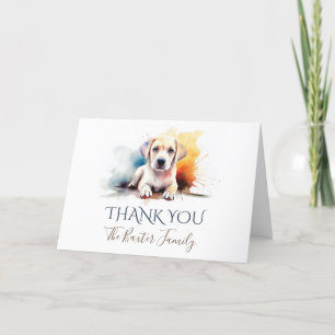 Tarjeta de agradecimiento de Labrador Retriever Wa