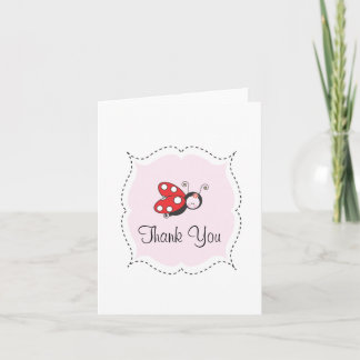 Tarjeta de agradecimiento de Ladybug