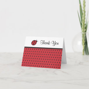 Tarjeta de agradecimiento de Ladybug
