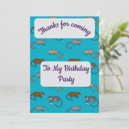 Tarjeta de agradecimiento de las hojas de árbol