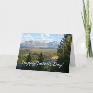 Tarjeta de agradecimiento de las montañas y el río