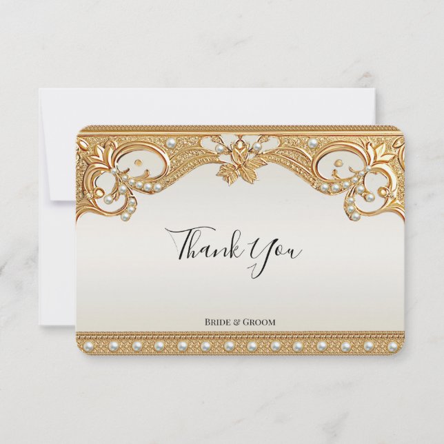 Tarjeta de agradecimiento de las Perlas Blancas Or (Anverso)