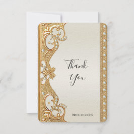 Tarjeta de agradecimiento de las Perlas Blancas Or