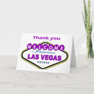 Tarjeta de agradecimiento de Las Vegas