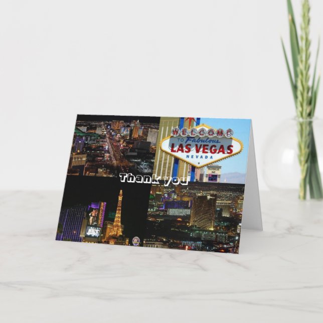 Tarjeta de agradecimiento de Las Vegas (Anverso)