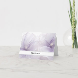 Tarjeta de agradecimiento de lavanda elegante Pe