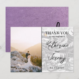 Tarjeta de agradecimiento de Lavender Colorado Pas