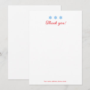 Tarjeta de agradecimiento de letra serif de tempor