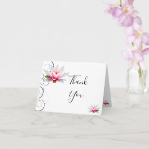 Tarjeta de agradecimiento de Lily Water