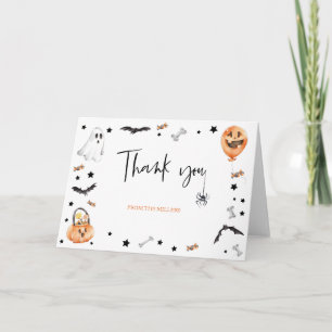 Tarjeta de agradecimiento de Little Boo Halloween