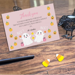 Tarjeta de agradecimiento de Little Boos Twin Baby