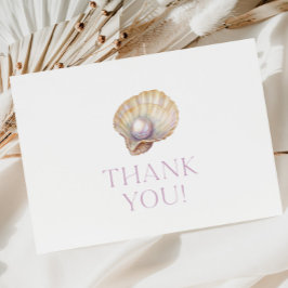 Tarjeta de agradecimiento de Little Pearl Oyster B