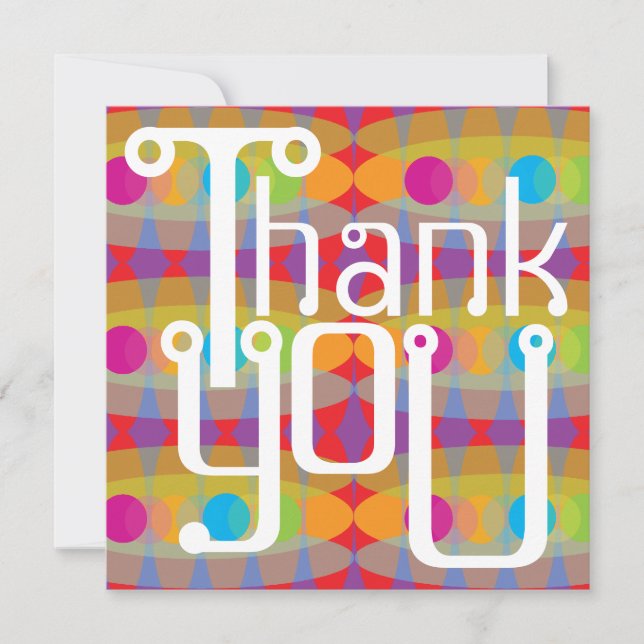 Tarjeta de agradecimiento de los 80 (Anverso)