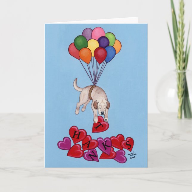 Tarjeta de agradecimiento de los labradores amaril (Anverso)