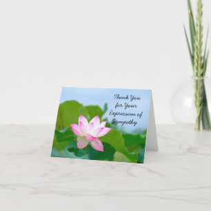 Tarjeta de agradecimiento de Lotus