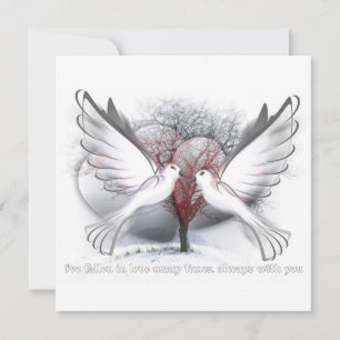 Tarjeta de agradecimiento de Love Flat