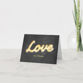 Tarjeta de agradecimiento de luces de marquesina v
