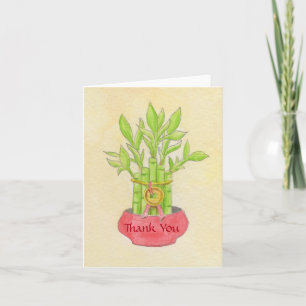 Tarjeta de agradecimiento de Lucky Bamboo