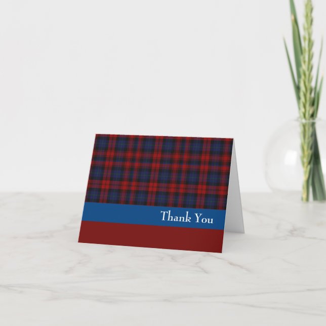 Tarjeta de agradecimiento de MacLachlan, clan rojo (Anverso)