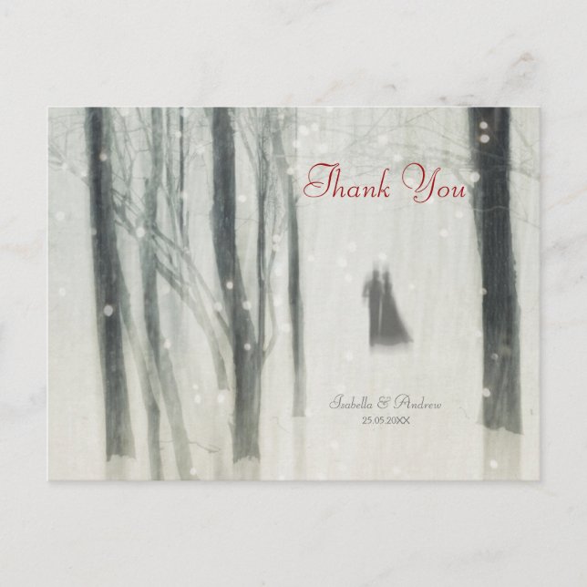 Tarjeta de agradecimiento de Magic Love Boda (Anverso)