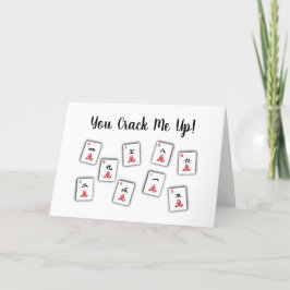 Tarjeta de agradecimiento de Mah Jongg Crack