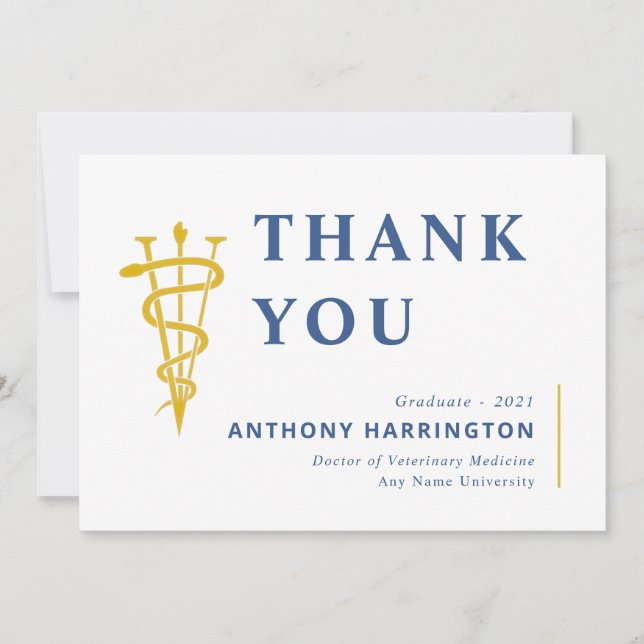 Tarjeta de agradecimiento de maíz azul con símbolo (Anverso)