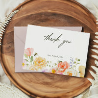 Tarjeta de agradecimiento de mamá a bebe color de 