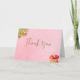 Tarjeta de agradecimiento de manzana rústica – Man