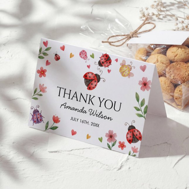 Tarjeta de agradecimiento de mariquita (Subido por el creador)
