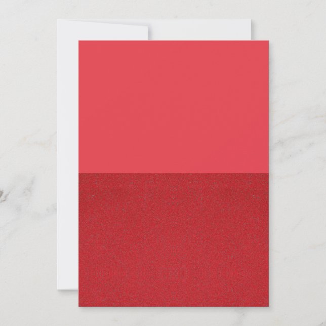 Tarjeta de agradecimiento de media textura roja -  (Anverso)