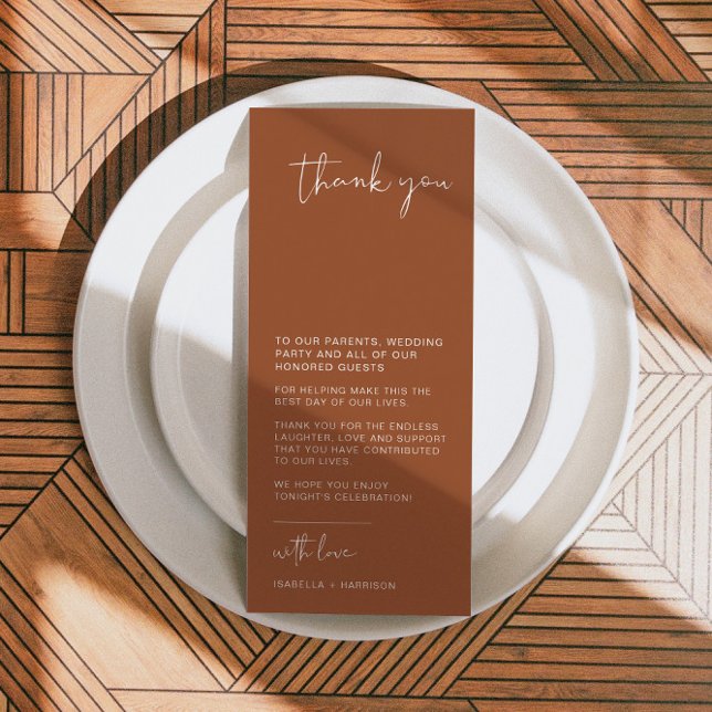 Tarjeta de agradecimiento de mesa de boda negra mo (Subido por el creador)
