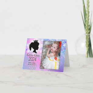 Tarjeta de agradecimiento de Miss April 2024