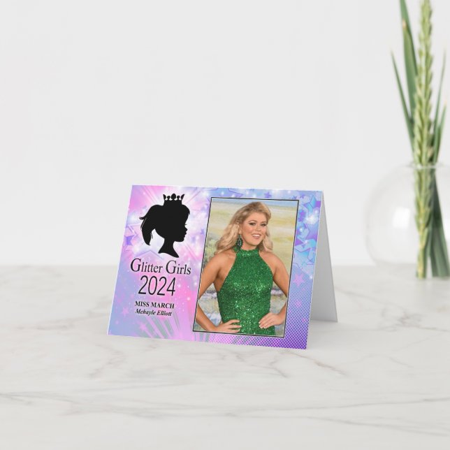 Tarjeta de agradecimiento de Miss Marzo 2024 (Anverso)