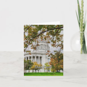 Tarjeta de agradecimiento de MO Capitol Autumn
