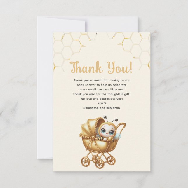 Tarjeta de agradecimiento de Monmmy to Bee Flat (Anverso)