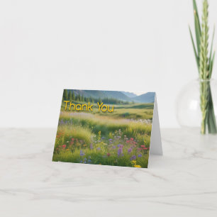 Tarjeta de agradecimiento de Mountain Meadow