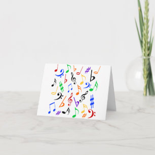 Tarjeta de agradecimiento de música