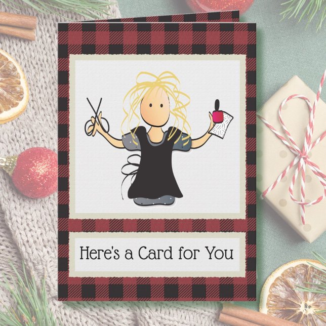 Tarjeta de agradecimiento de Nail Tech para Navida (Subido por el creador)