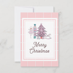 Tarjeta de agradecimiento de Navidad con foto de C
