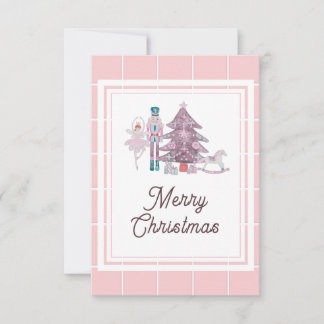 Tarjeta de agradecimiento de Navidad con foto de C