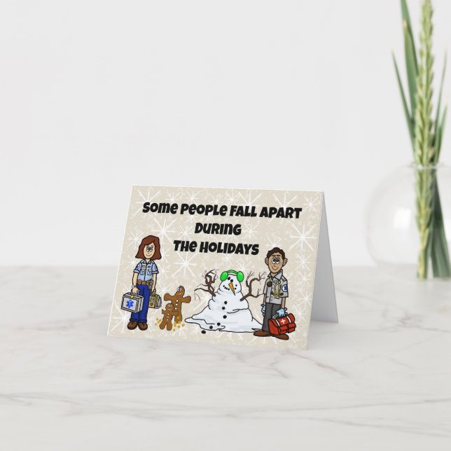 Tarjeta de agradecimiento de Navidad de EMS (Anverso)