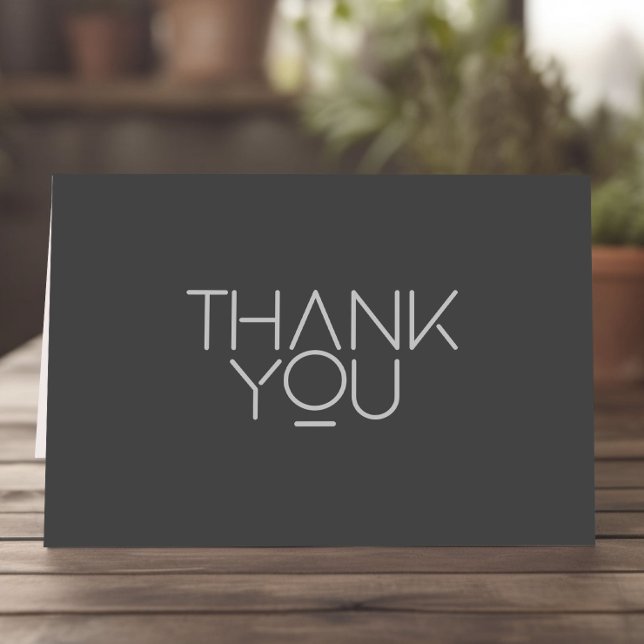 Tarjeta de agradecimiento de negocios moderna (Modern business thank you cards)
