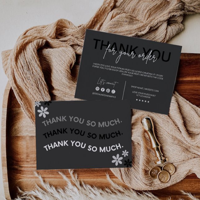 Tarjeta de agradecimiento de negocios moderna (Modern Business Thank You Card)