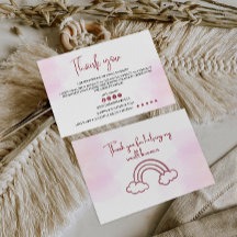 Tarjeta de agradecimiento de negocios Retro