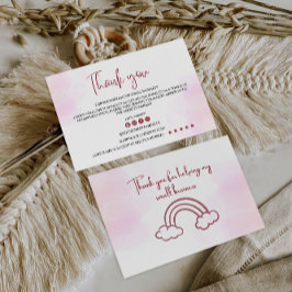 Tarjeta de agradecimiento de negocios Retro