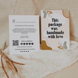 Tarjeta de agradecimiento de negocios Retro