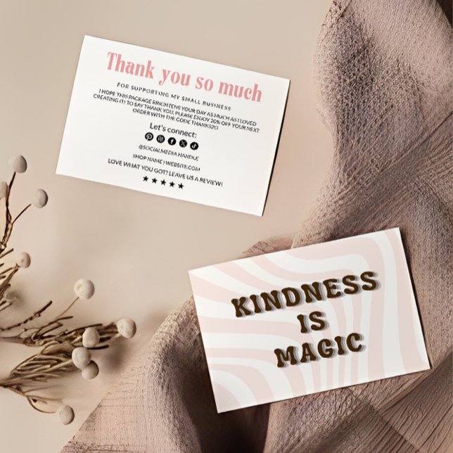 Tarjeta de agradecimiento de negocios retro (Subido por el creador)