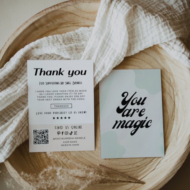 Tarjeta de agradecimiento de negocios Retro (Subido por el creador)