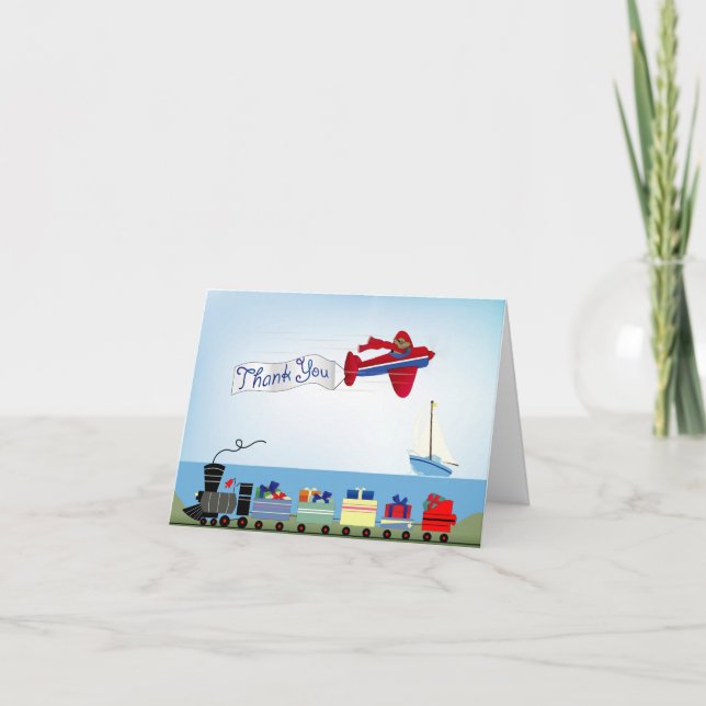 Tarjeta de agradecimiento de niño (Anverso)