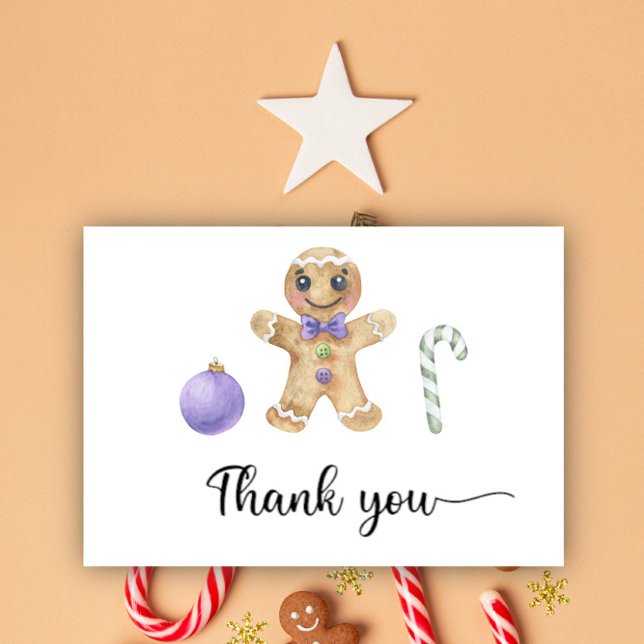 tarjeta de agradecimiento de niño de jengibre (Subido por el creador)